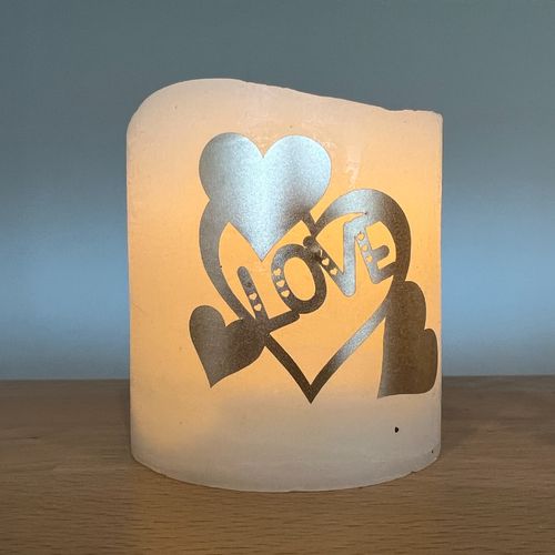 Kerze elektrisch "Love"